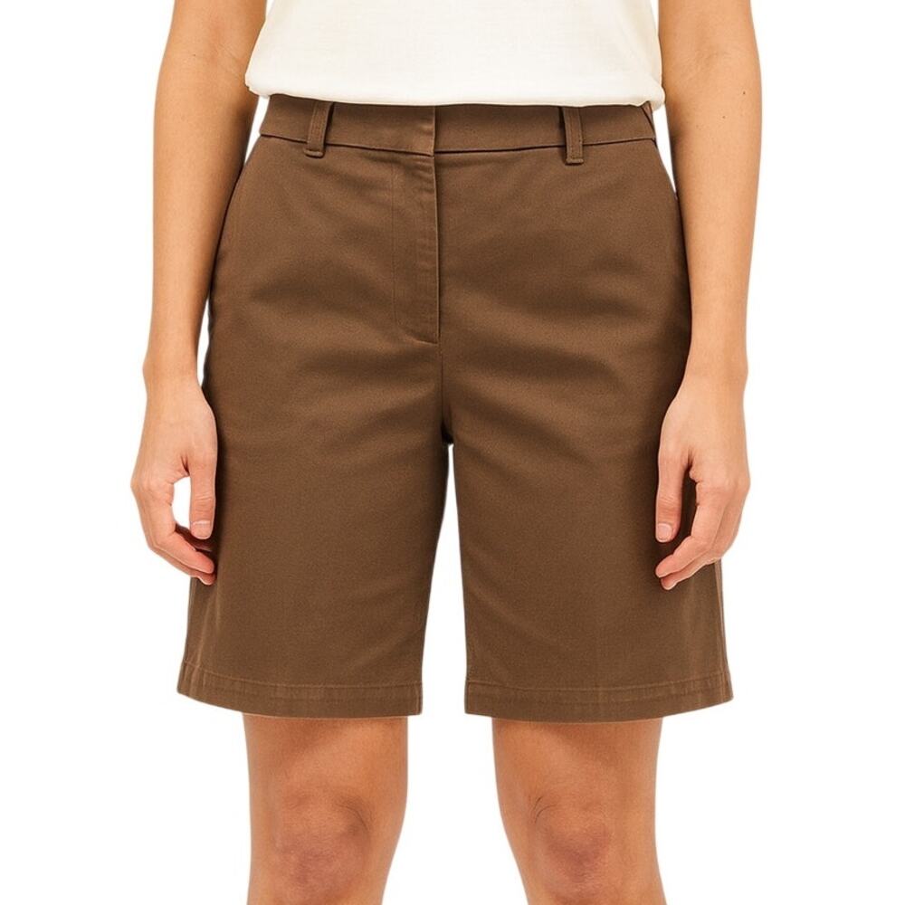 J. Crew Classic Twill Weathered Chino City Fit Cotton Shorts 8.5" Inseam